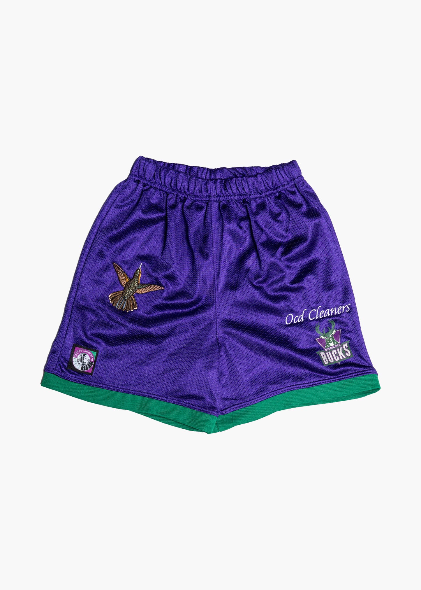 Vintage NBA Milwaukee Bucks Kids Upcycled Basketball Shorts